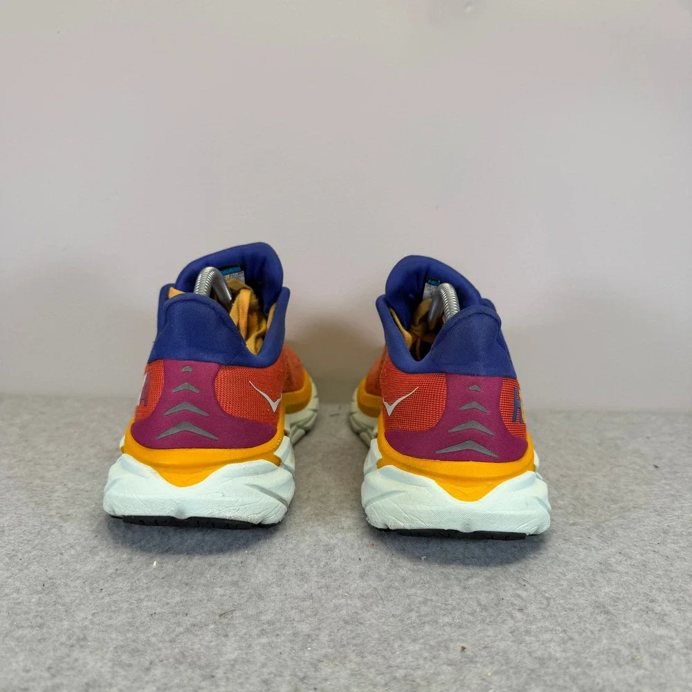 Hoka Clifton 8 Womens Shoes Size 7.5 Flame Blue Glass Running Shoes 1119394 FBLN